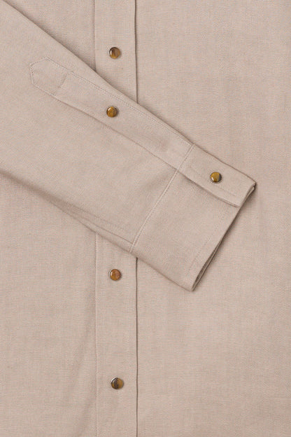 Tan Linen Shirt