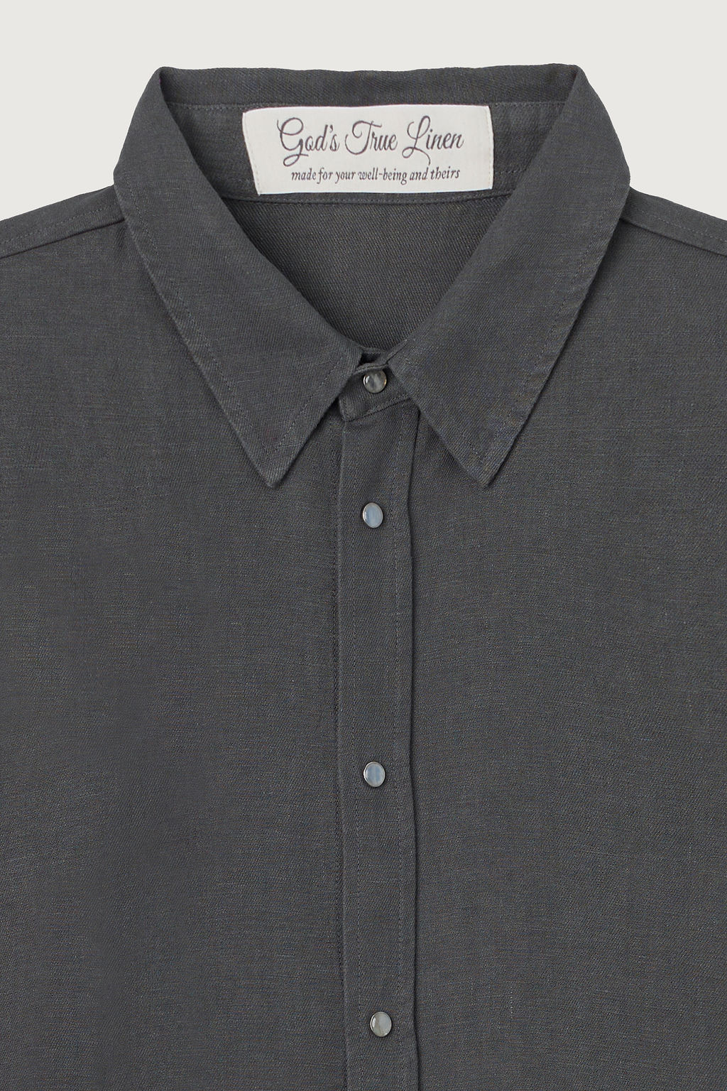 Charcoal Linen Shirt