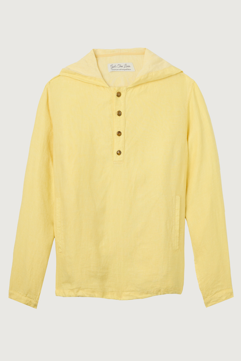 Butter Yellow Linen Anorak