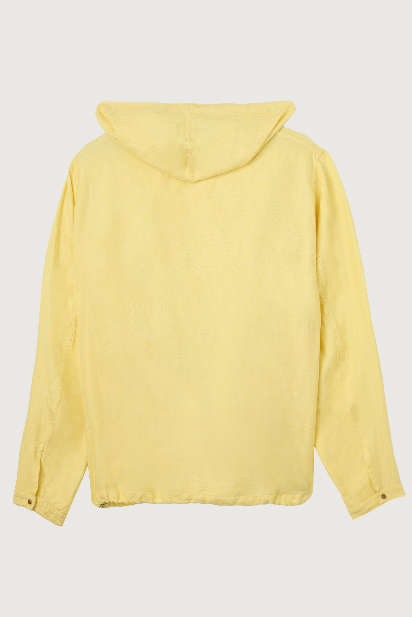 Butter Yellow Linen Anorak