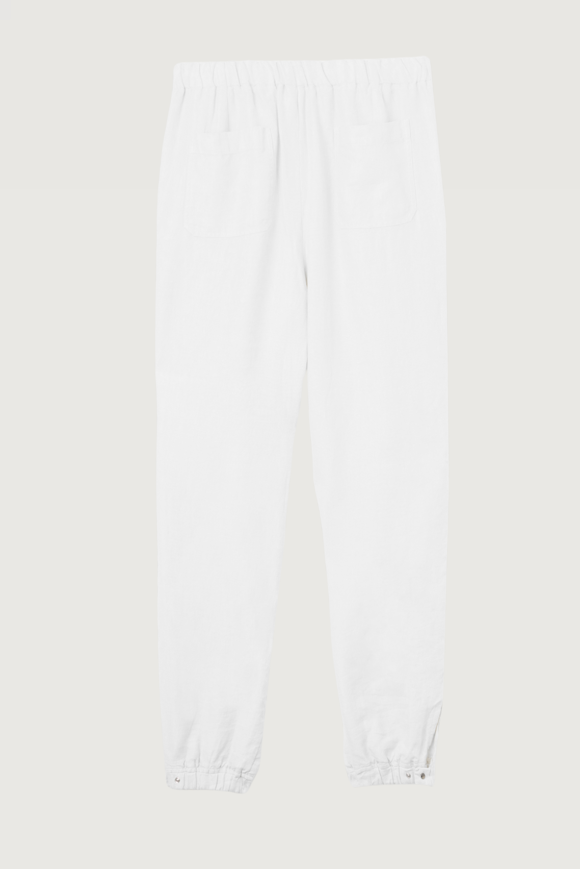 Ivory Linen Track Pant