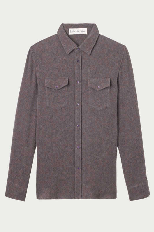 Espresso Cashmere Shirt