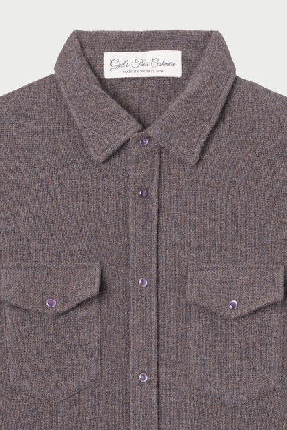 Espresso Cashmere Shirt