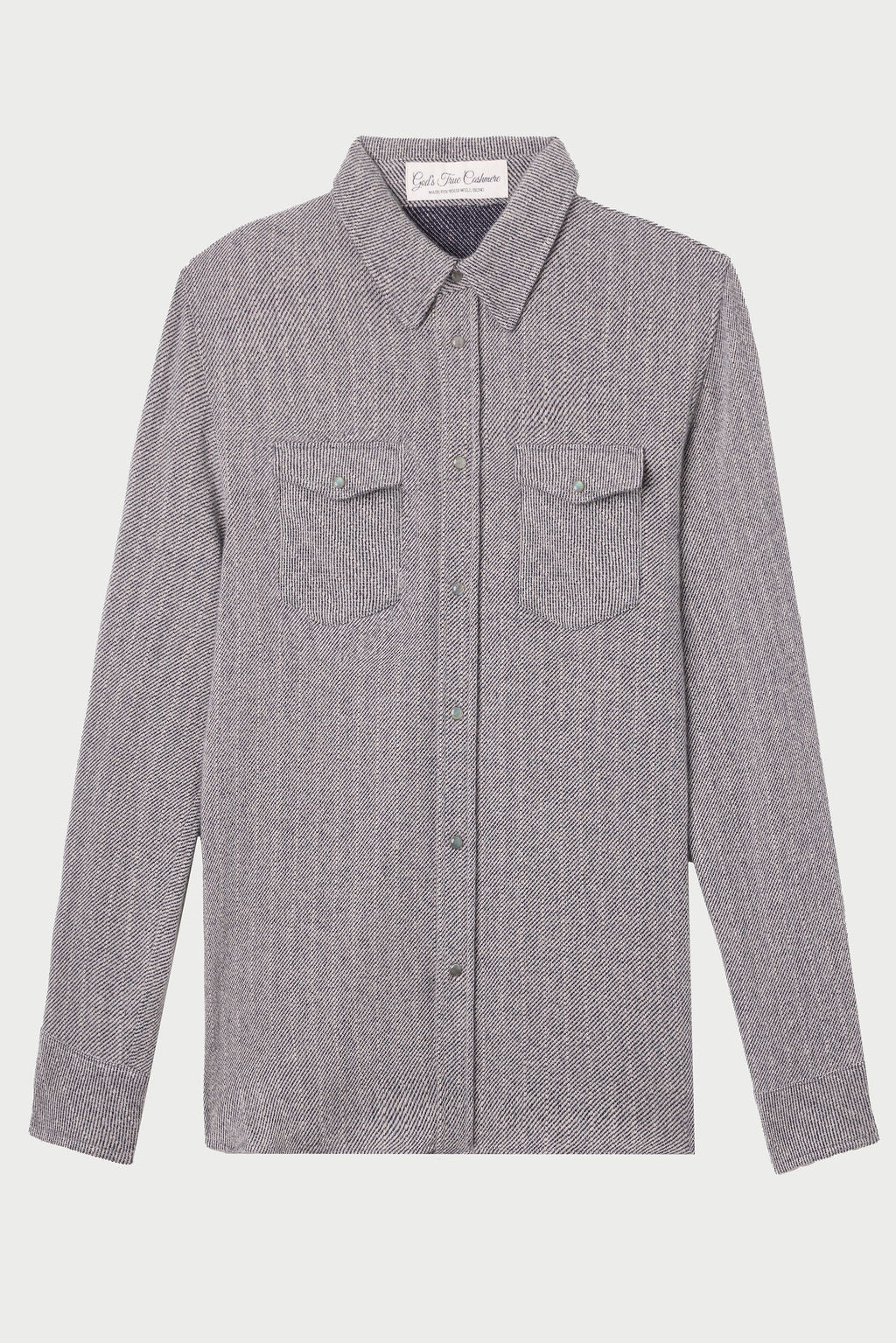 Slate Denim Cashmere Shirt
