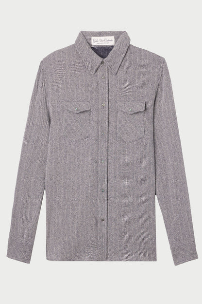 Slate Denim Cashmere Shirt