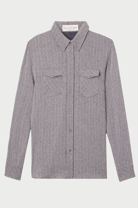 Slate Denim Cashmere Shirt