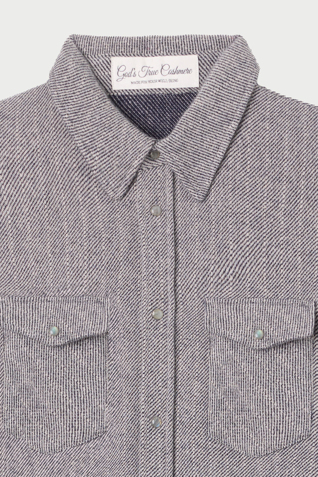 Slate Denim Cashmere Shirt