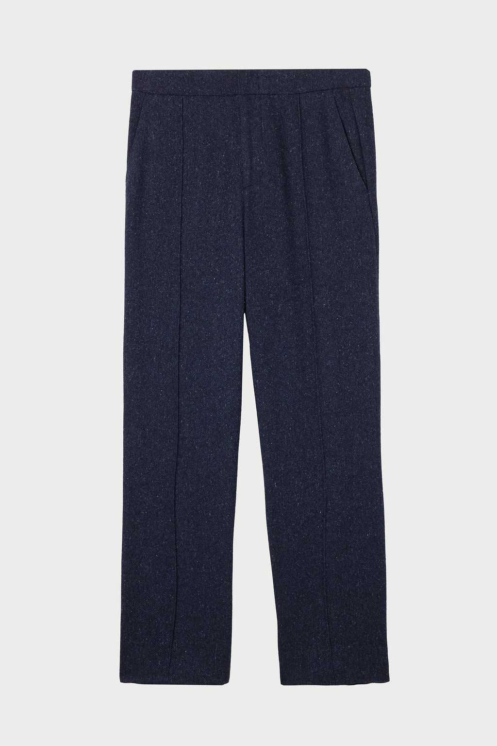 Midnight Cashmere Twill Donegal Trouser