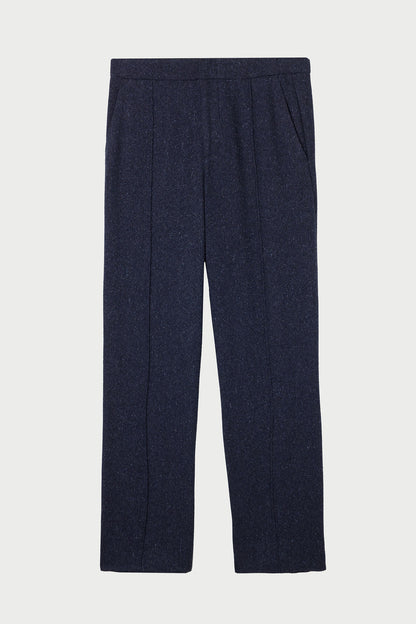 Midnight Cashmere Twill Donegal Trouser