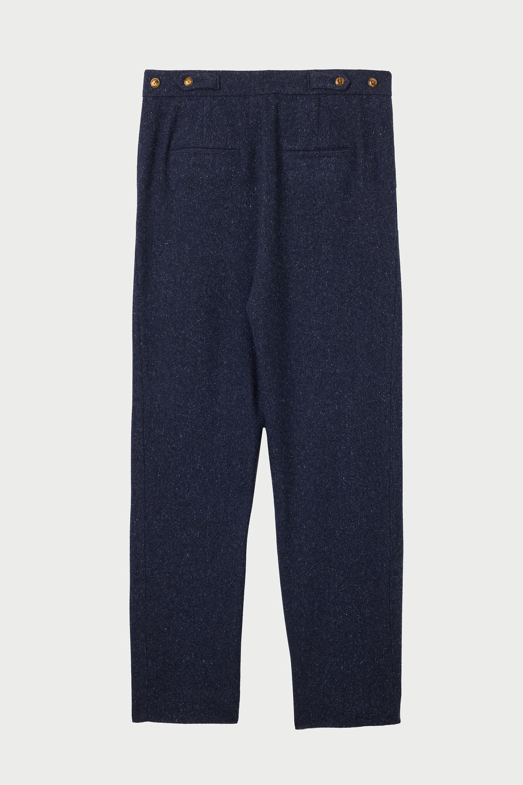 Midnight Cashmere Twill Donegal Trouser