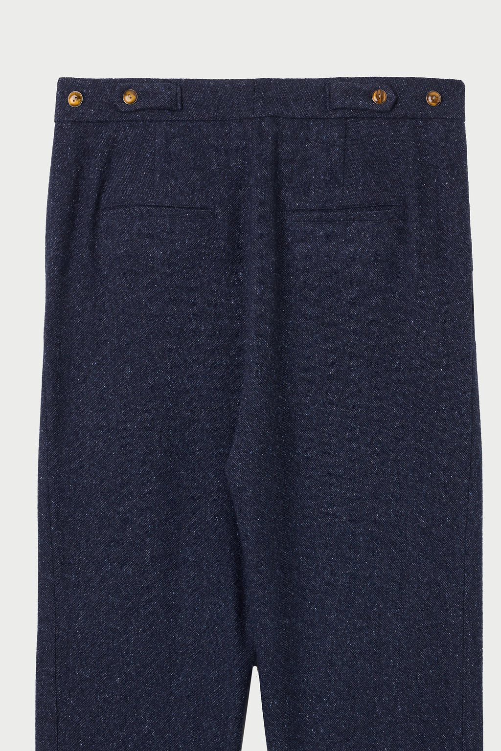 Midnight Cashmere Twill Donegal Trouser