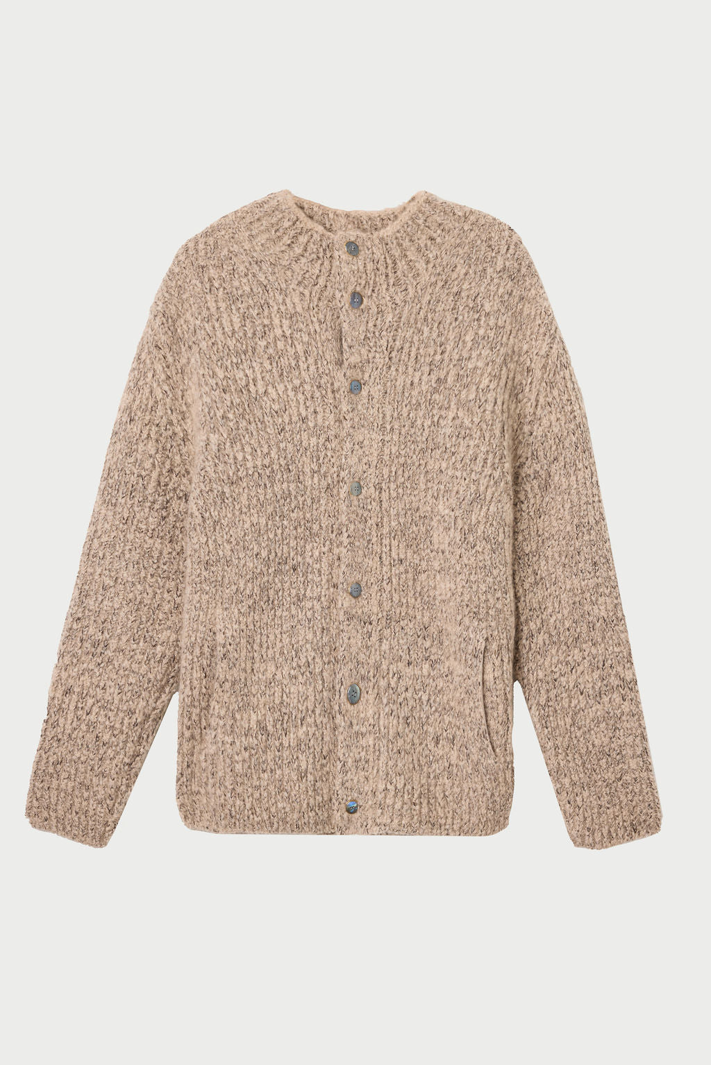 Taupe Melange Cashmere Cloud Cardigan