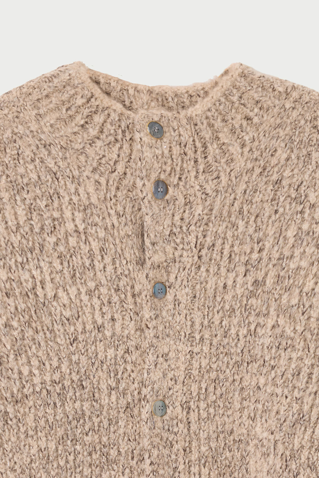 Taupe Melange Cashmere Cloud Cardigan