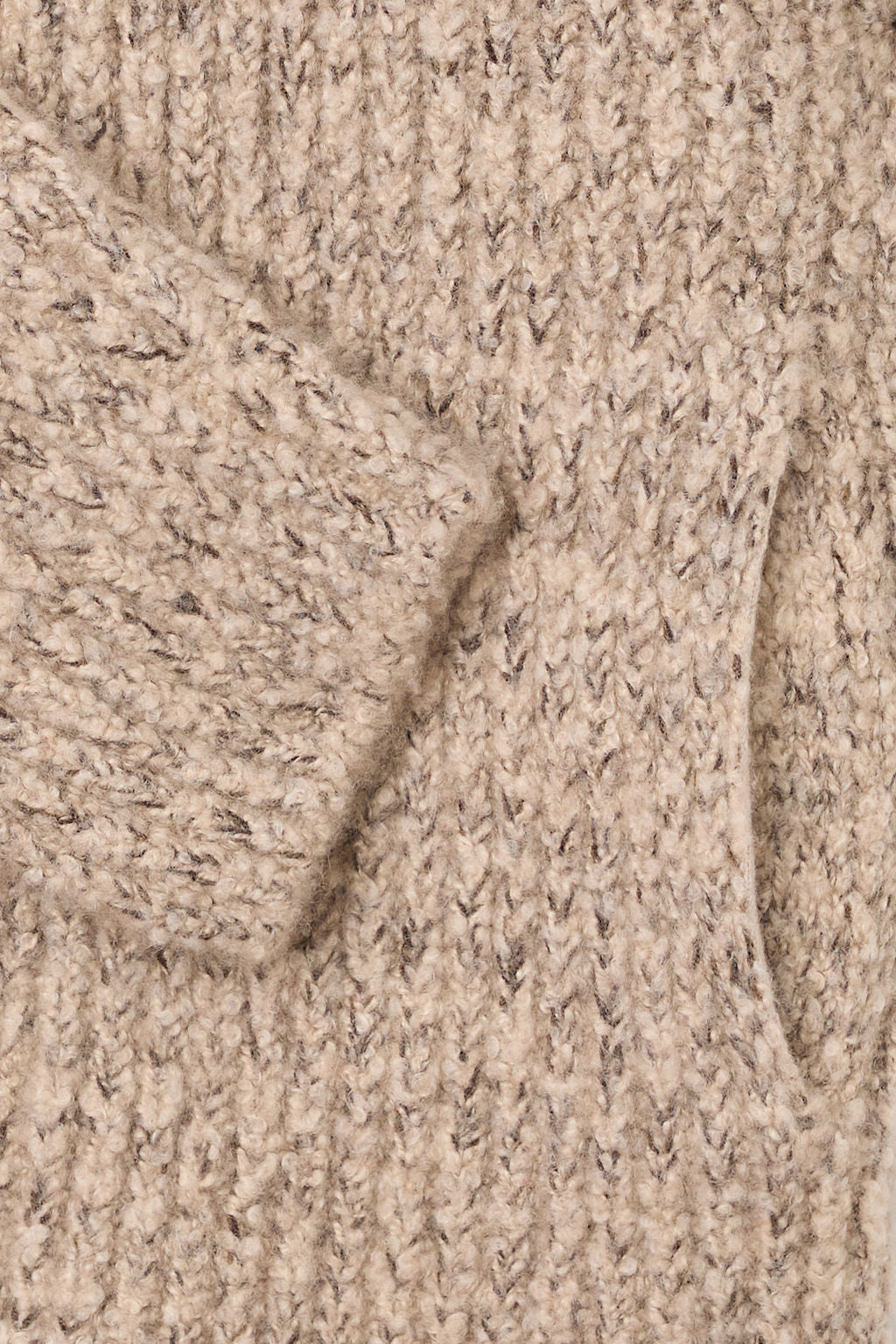 Taupe Melange Cashmere Cloud Cardigan
