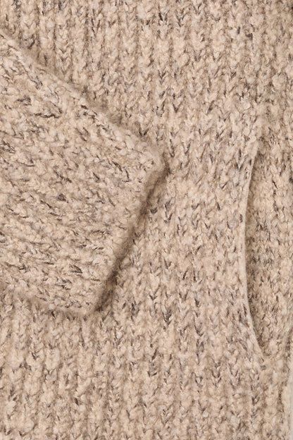 Taupe Melange Cashmere Cloud Cardigan