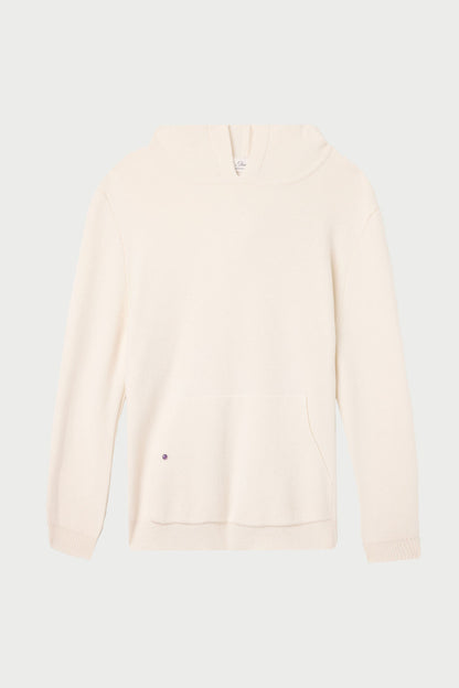 Ivory Cashmere Hoodie