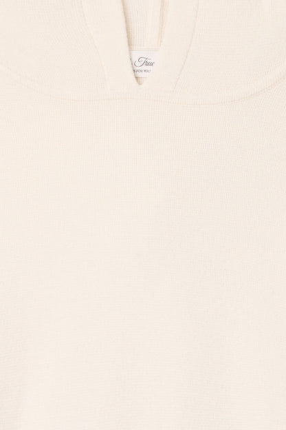 Ivory Cashmere Hoodie