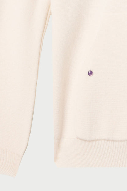 Ivory Cashmere Hoodie