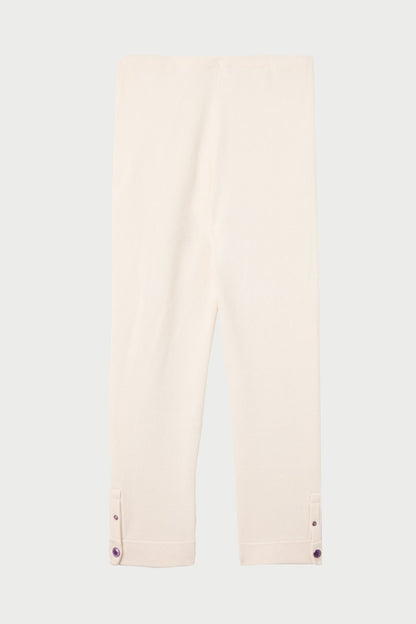 Ivory Cashmere Knit Pant