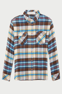 Mocha Tartan Cashmere Shirt