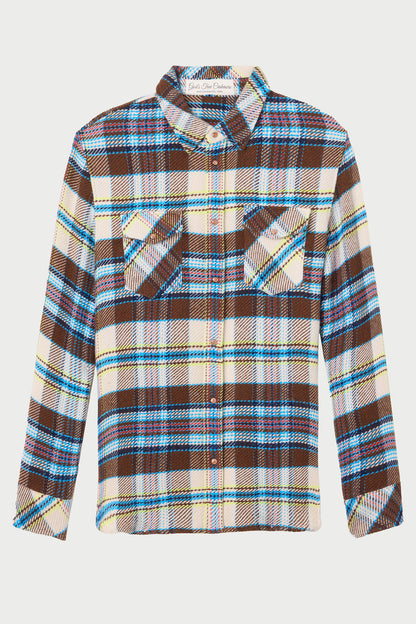 Mocha Tartan Cashmere Shirt