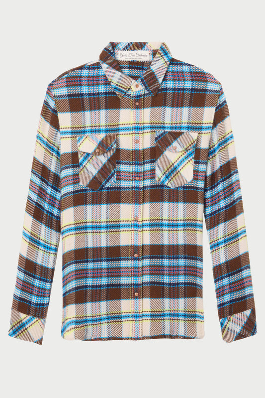 Mocha Tartan Cashmere Shirt