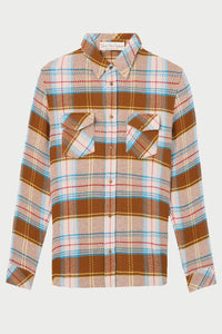 Sepia Tartan Cashmere Shirt
