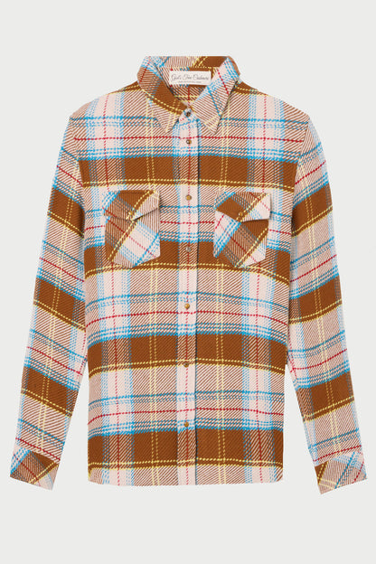 Sepia Tartan Cashmere Shirt