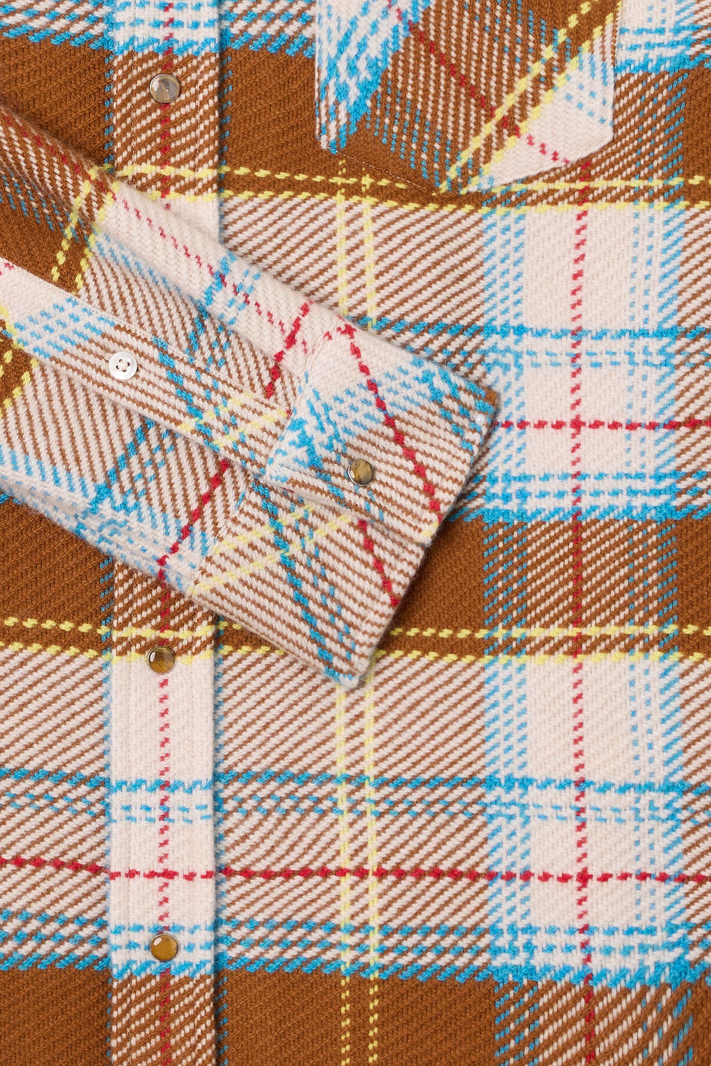 Sepia Tartan Cashmere Shirt