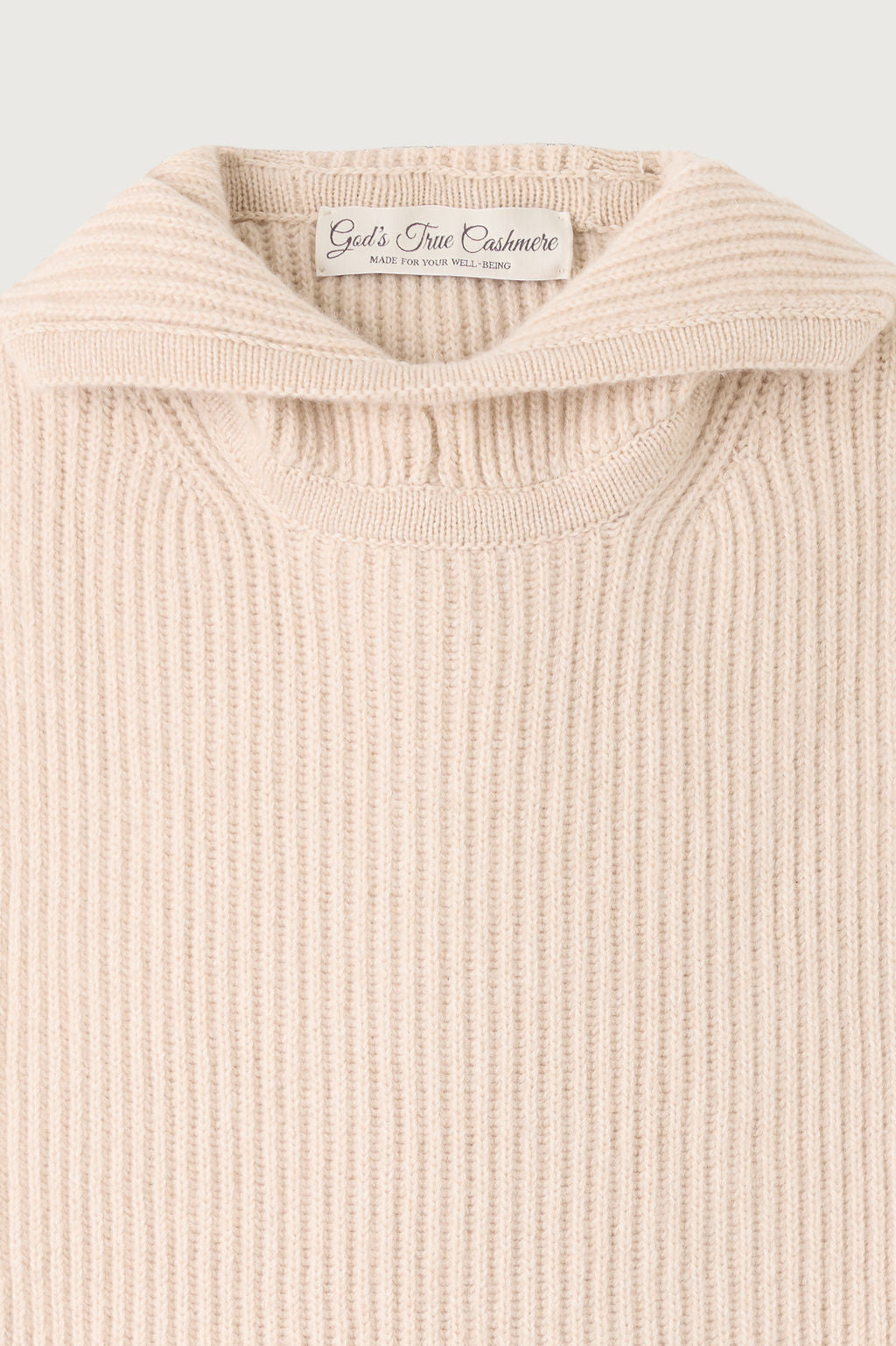 Taupe Melange Cashmere Sleeveless Hoodie