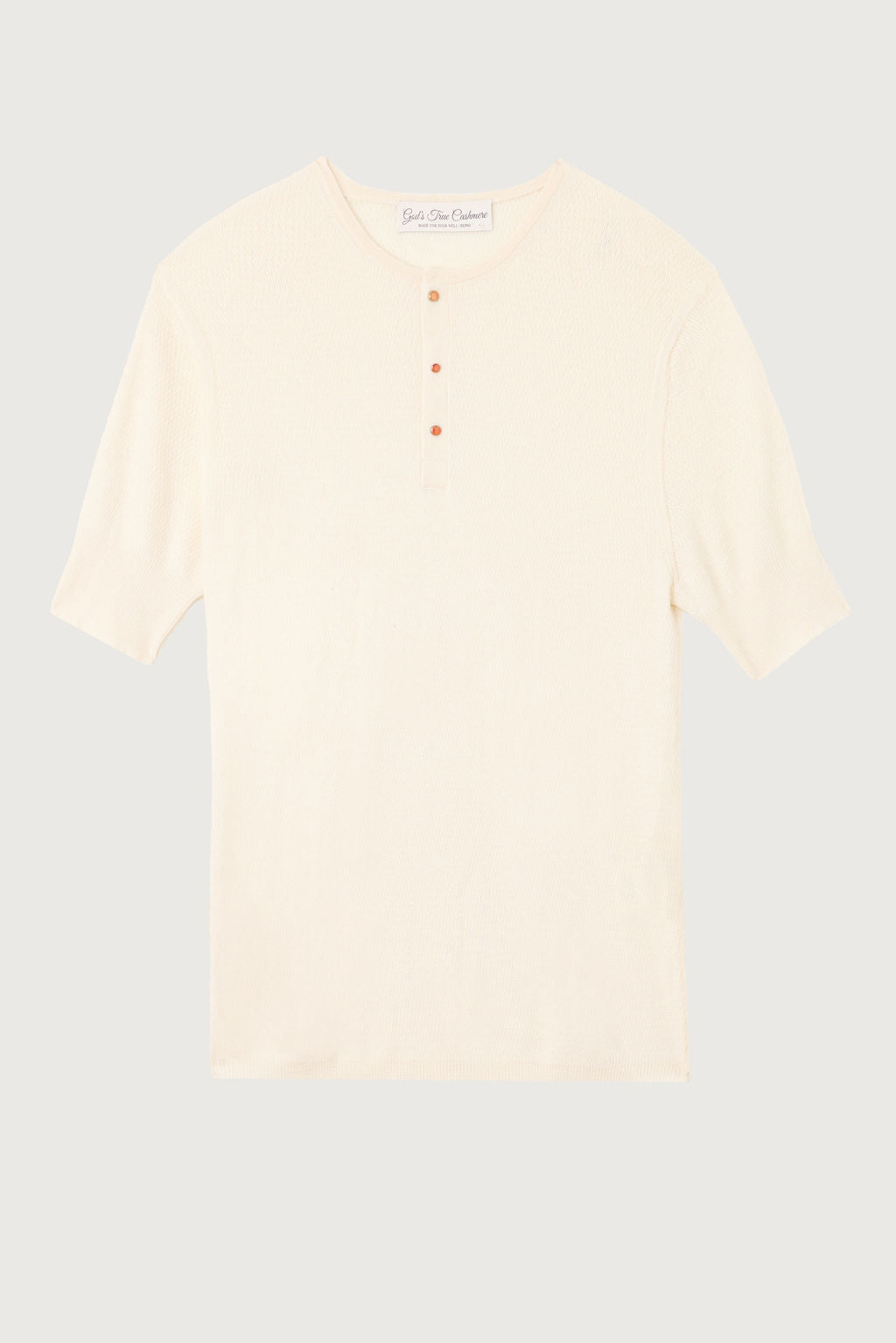 Antique Ivory Cashmere Henley