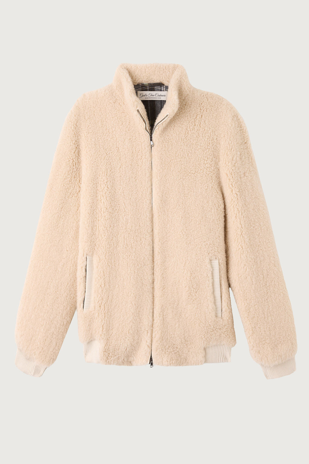 Light Grey Cashmere T-Bird Flight Jacket