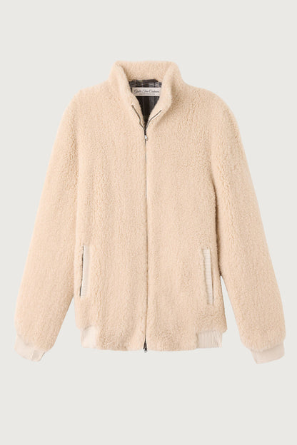 Light Grey Cashmere T-Bird Flight Jacket