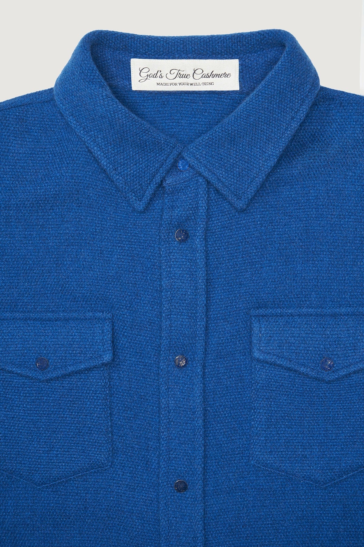 Navy Cashmere Shirt