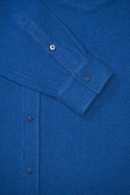 Navy Cashmere Shirt