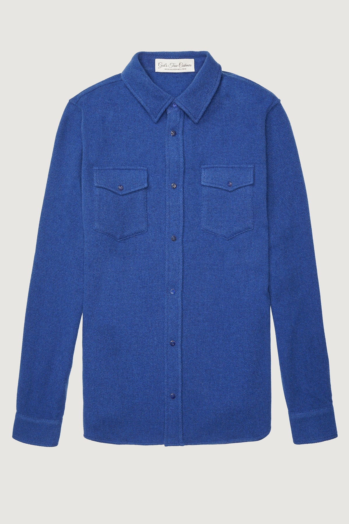 Navy Cashmere Shirt