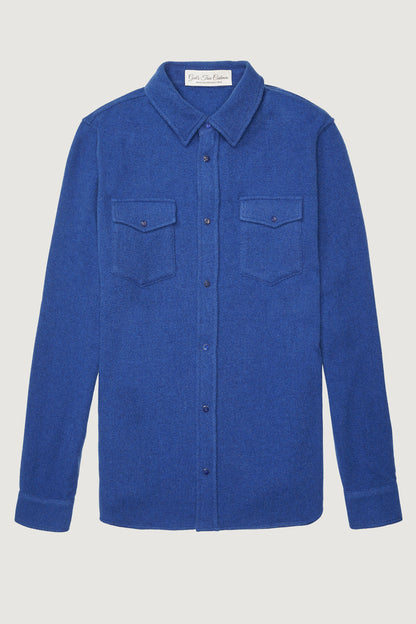 Navy Cashmere Shirt