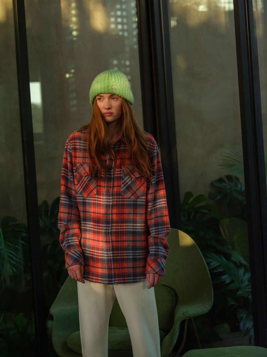 Americana Tartan Cashmere Shirt
