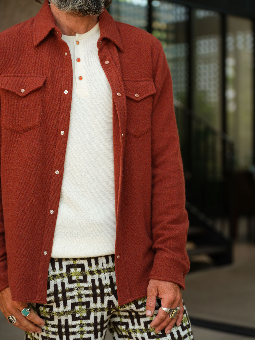 Antique Ivory Cashmere Henley