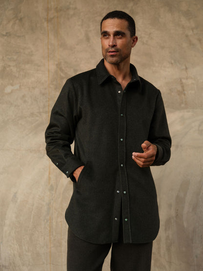 Army Heavyweight Brushed Cashmere Overshirt