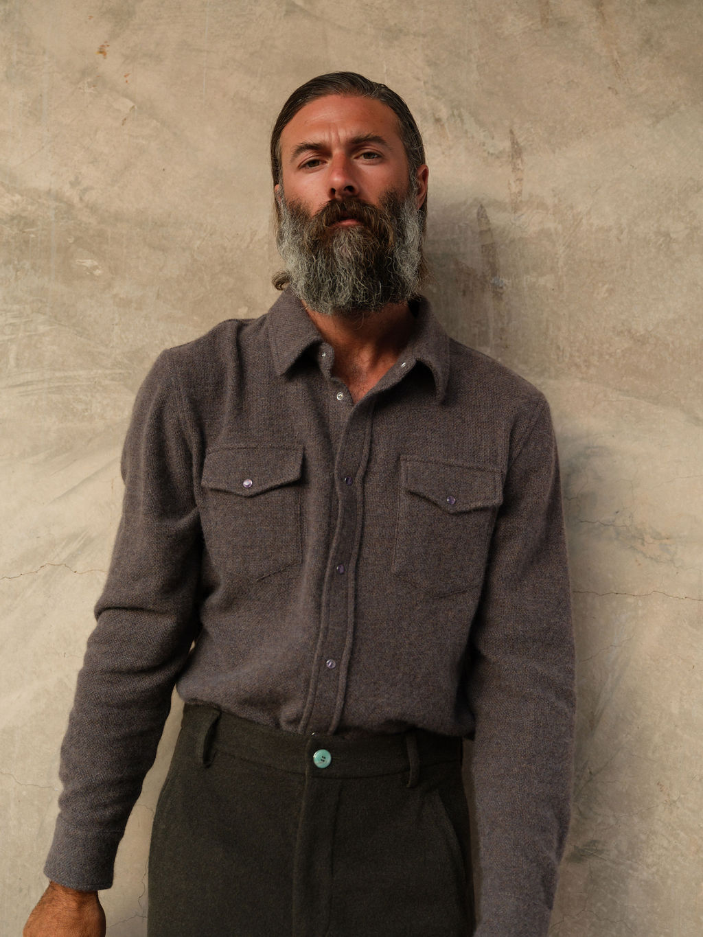 Espresso Cashmere Shirt