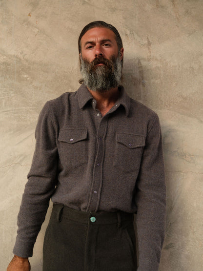 Espresso Cashmere Shirt