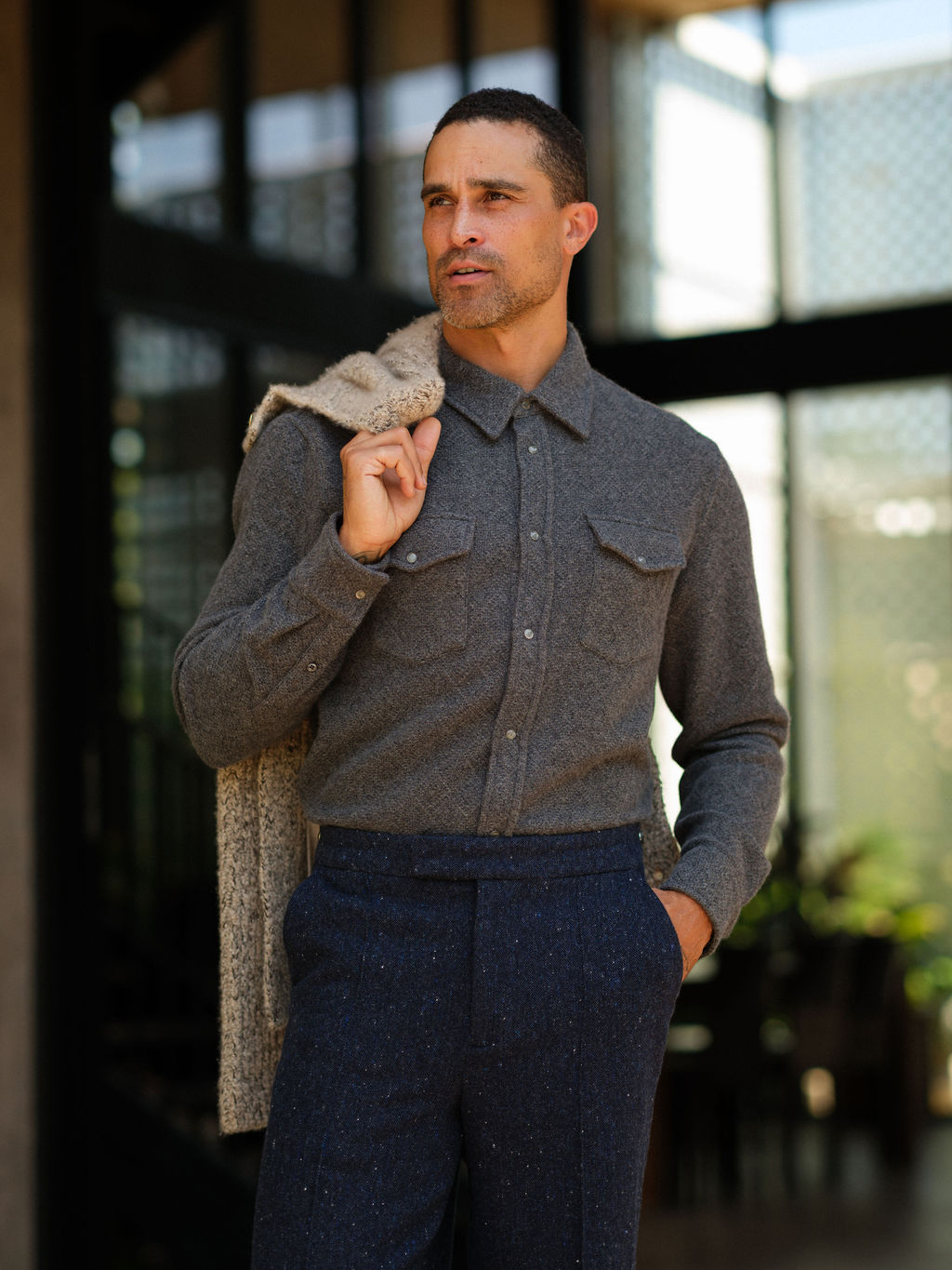 Diamond Cashmere Shirt