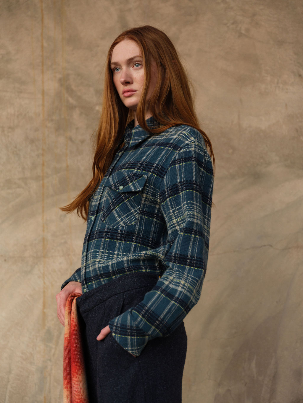 Fantasia Tartan Cashmere Shirt
