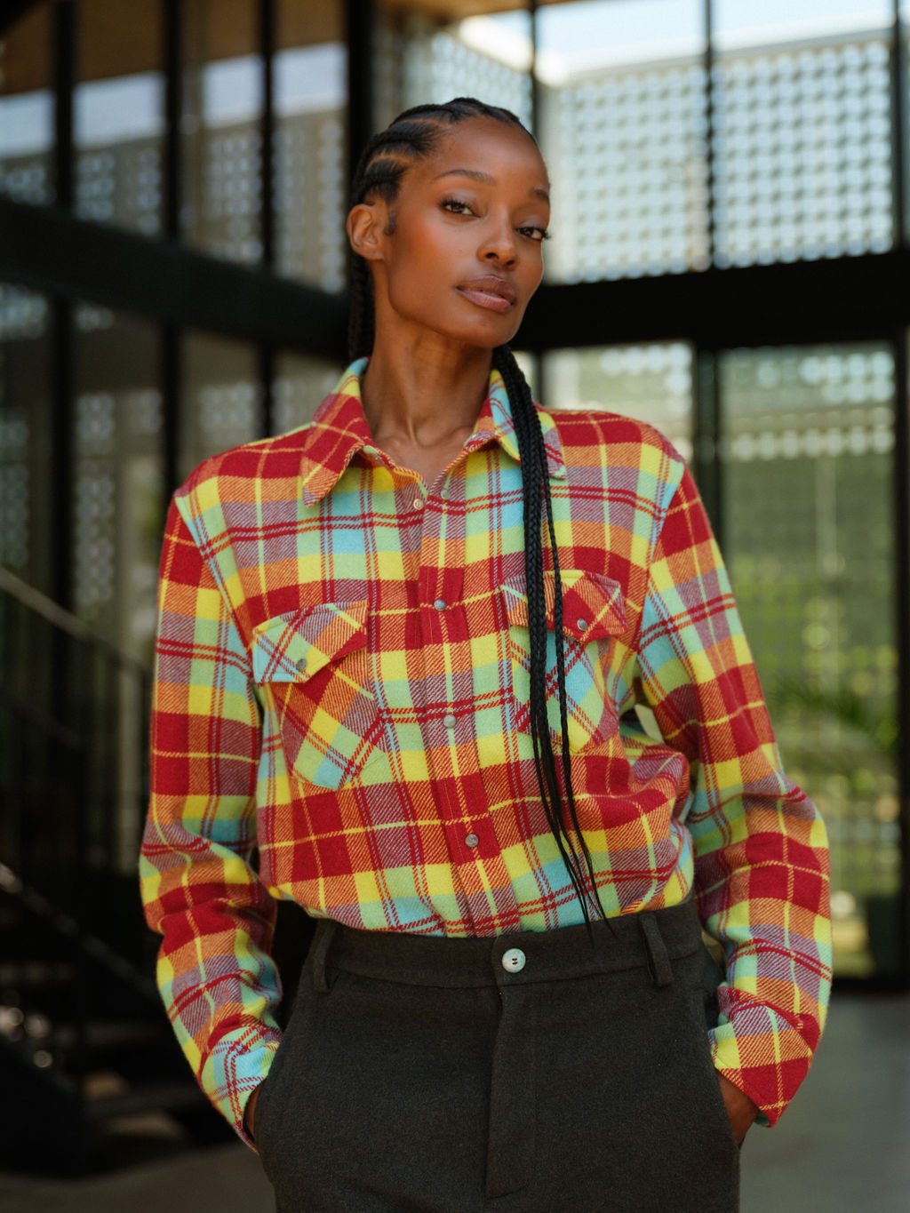 Mod Tartan Cashmere Shirt
