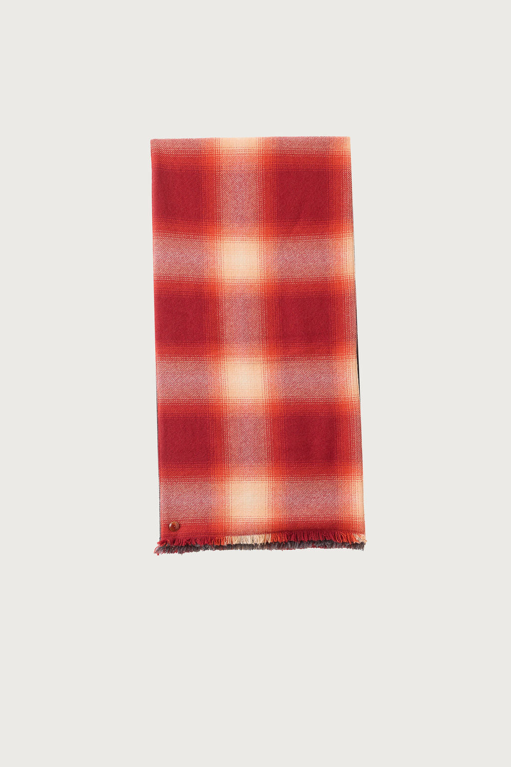 Tomato Plaid Cashmere Scarf