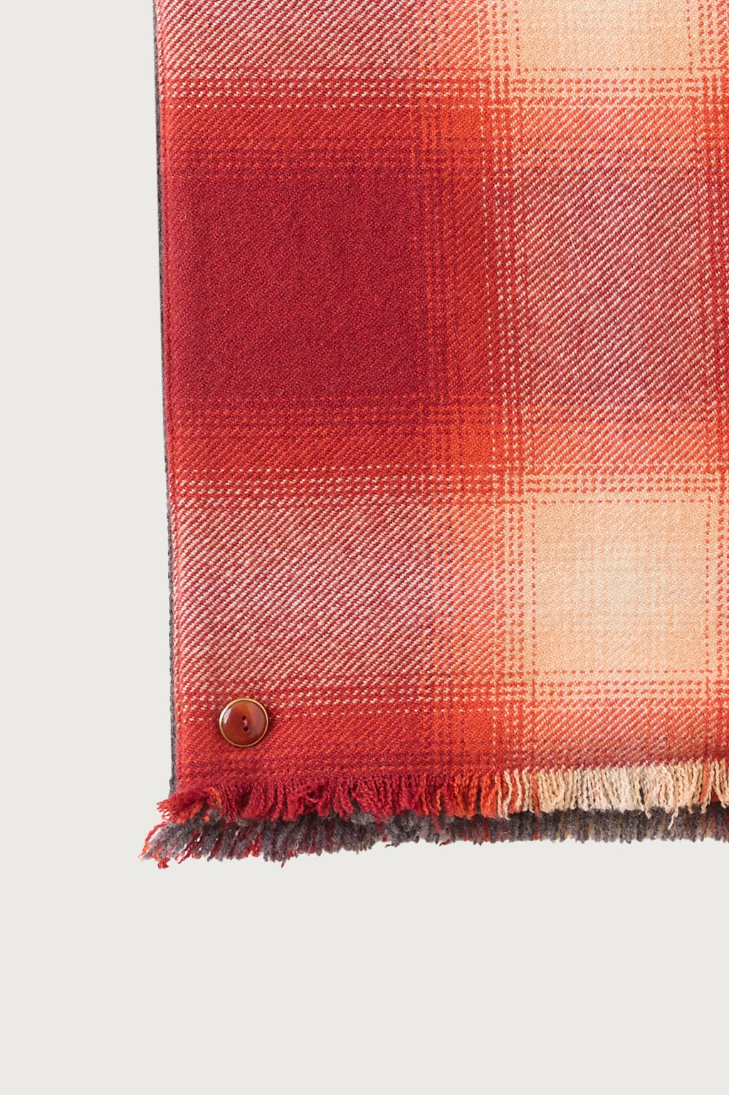 Tomato Plaid Cashmere Scarf