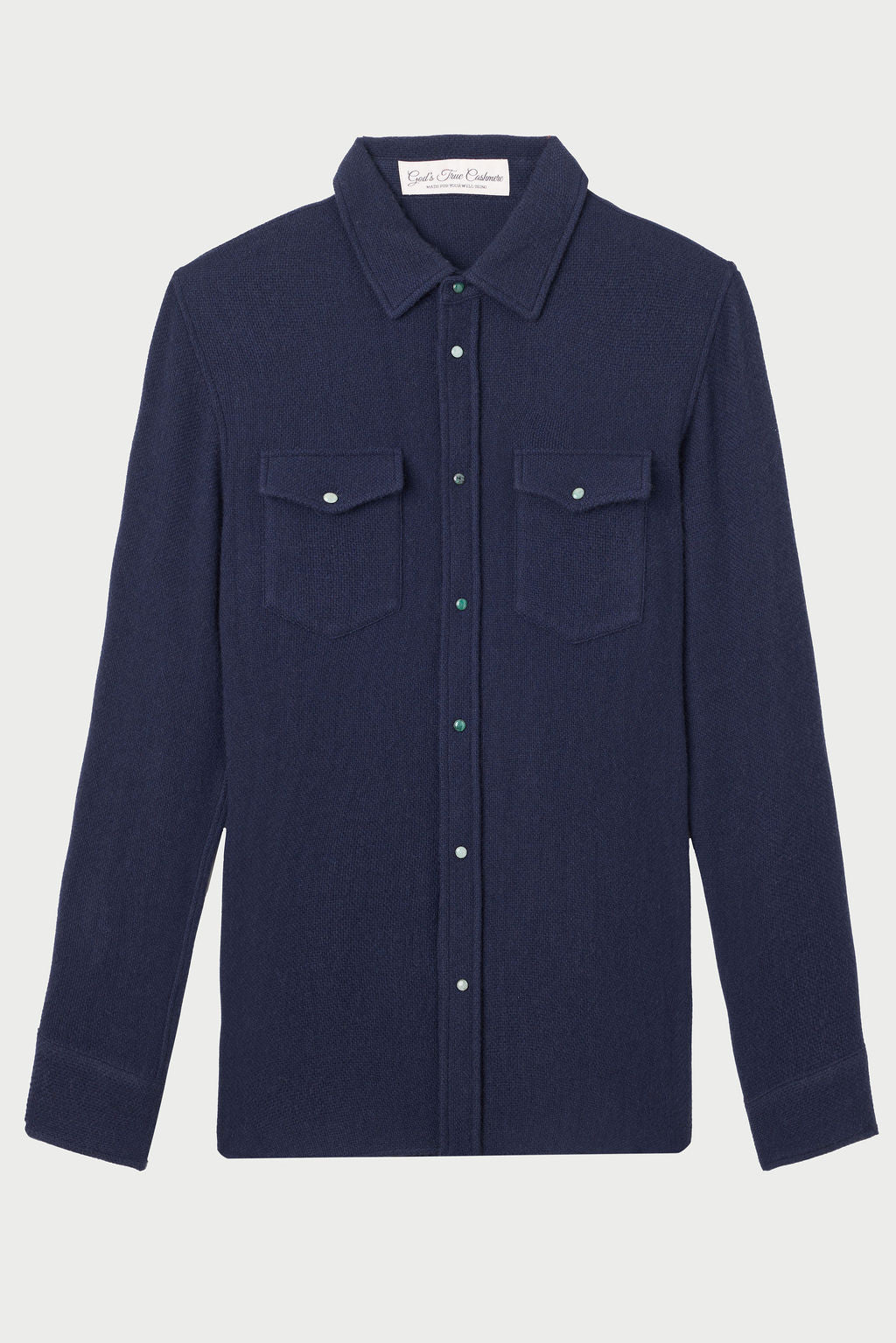 Navy Cashmere Shirt - Exclusive