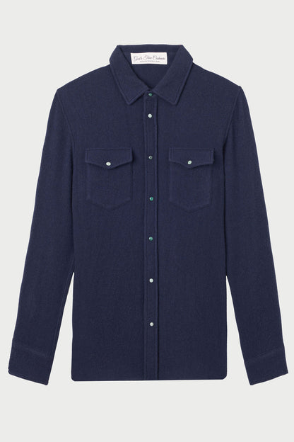 Navy Cashmere Shirt - Exclusive