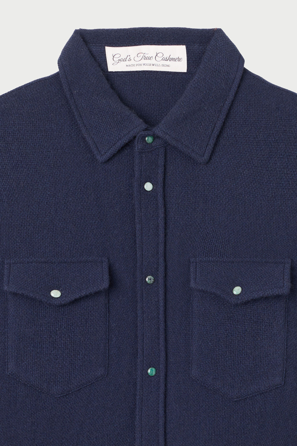 Navy Cashmere Shirt - Exclusive
